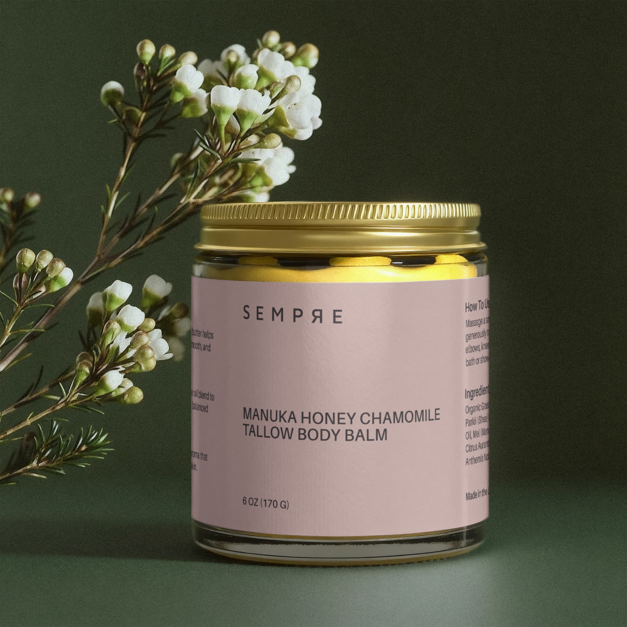 Manuka Honey Chamomile Tallow Body Balm