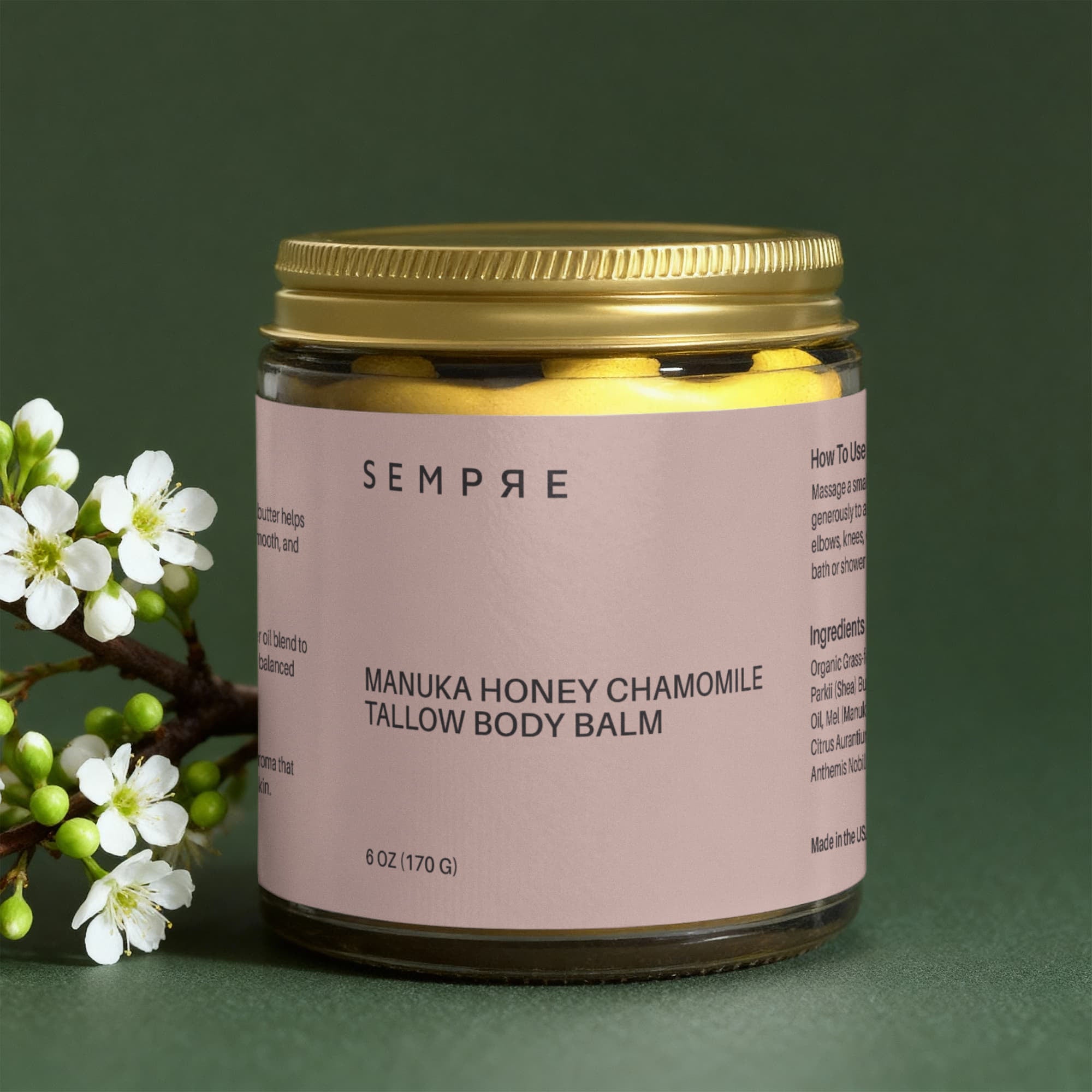 Manuka Honey Chamomile Tallow Body Balm
